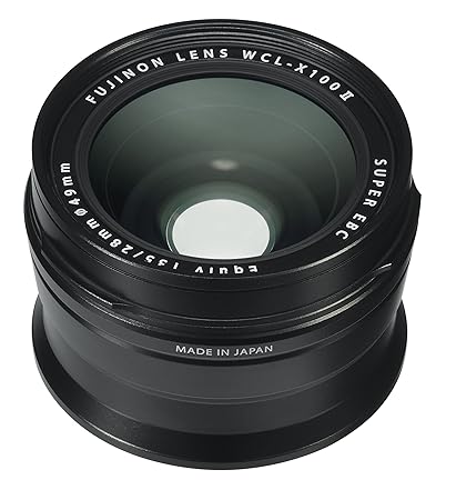Fujifilm Fujinon Wide Conversion Lens X100 Series Camera, Black (WCL-X100 B II)
