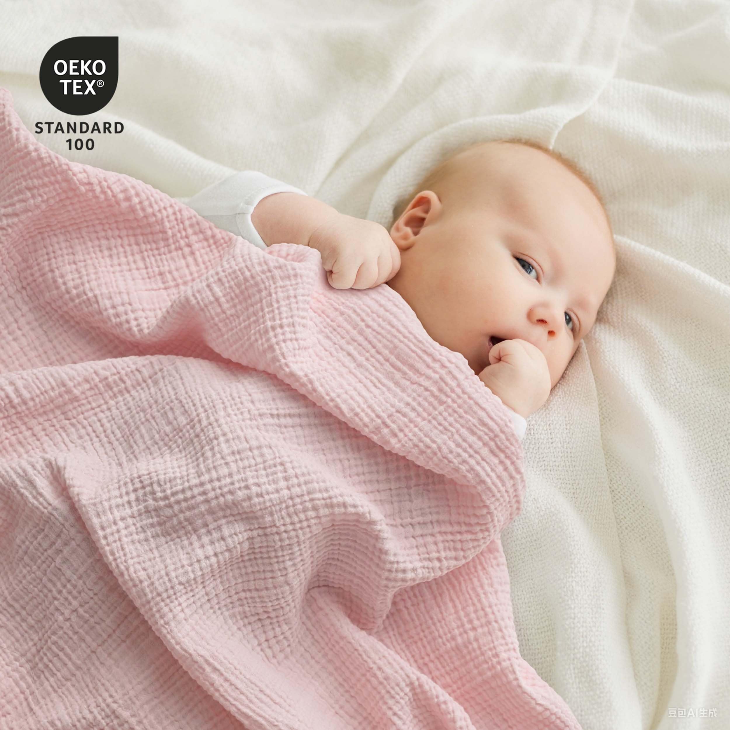 GLLQUEN BABY Baby Blankets for Newborn Soft 3 Pack, Muslin Cotton Baby Boy or Girl Blanket 95x100cm - Image 4