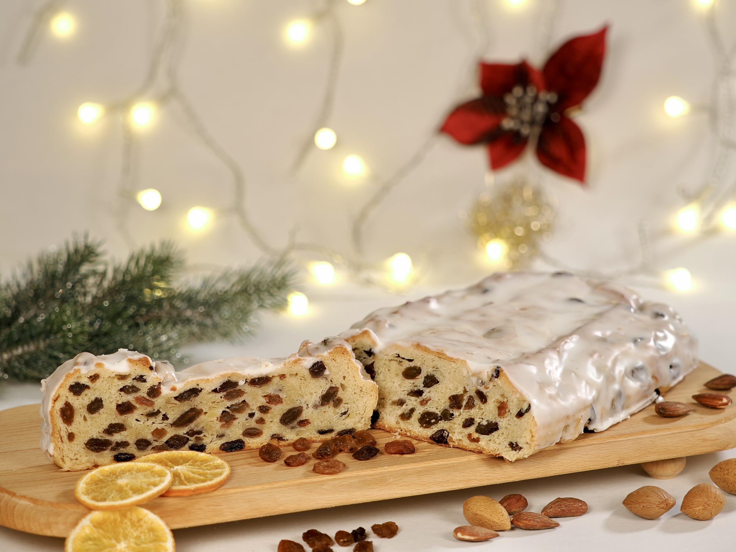 Bäckerei Nestler I Veggie Stollen I veganer & laktosefreier Christstollen I 1 kg I im Geschenkkarton vom Handwerksbäcker aus Sachsen
