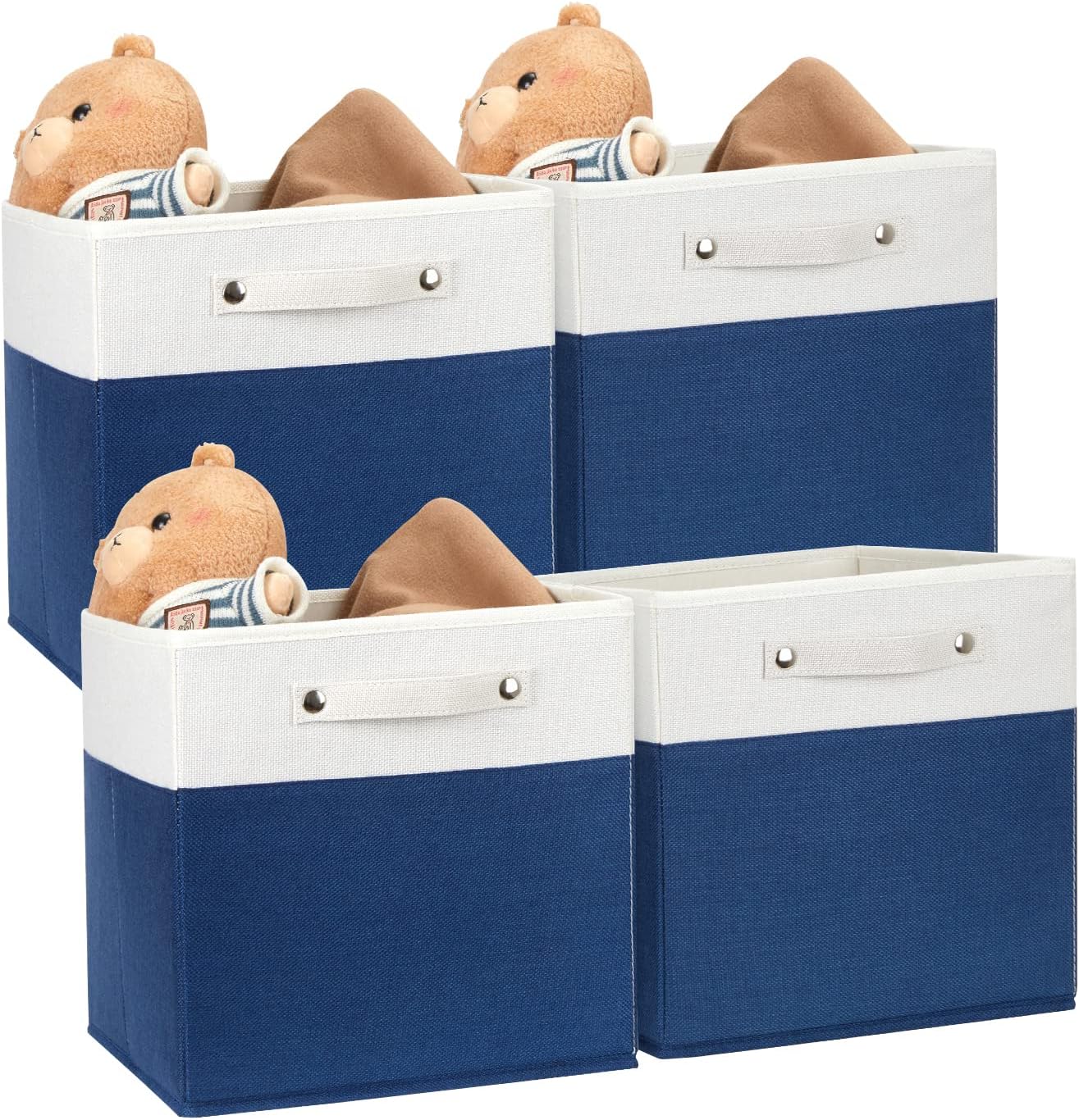 HNZIGE Fabric Storage Cubes Storage Bins for Shelves