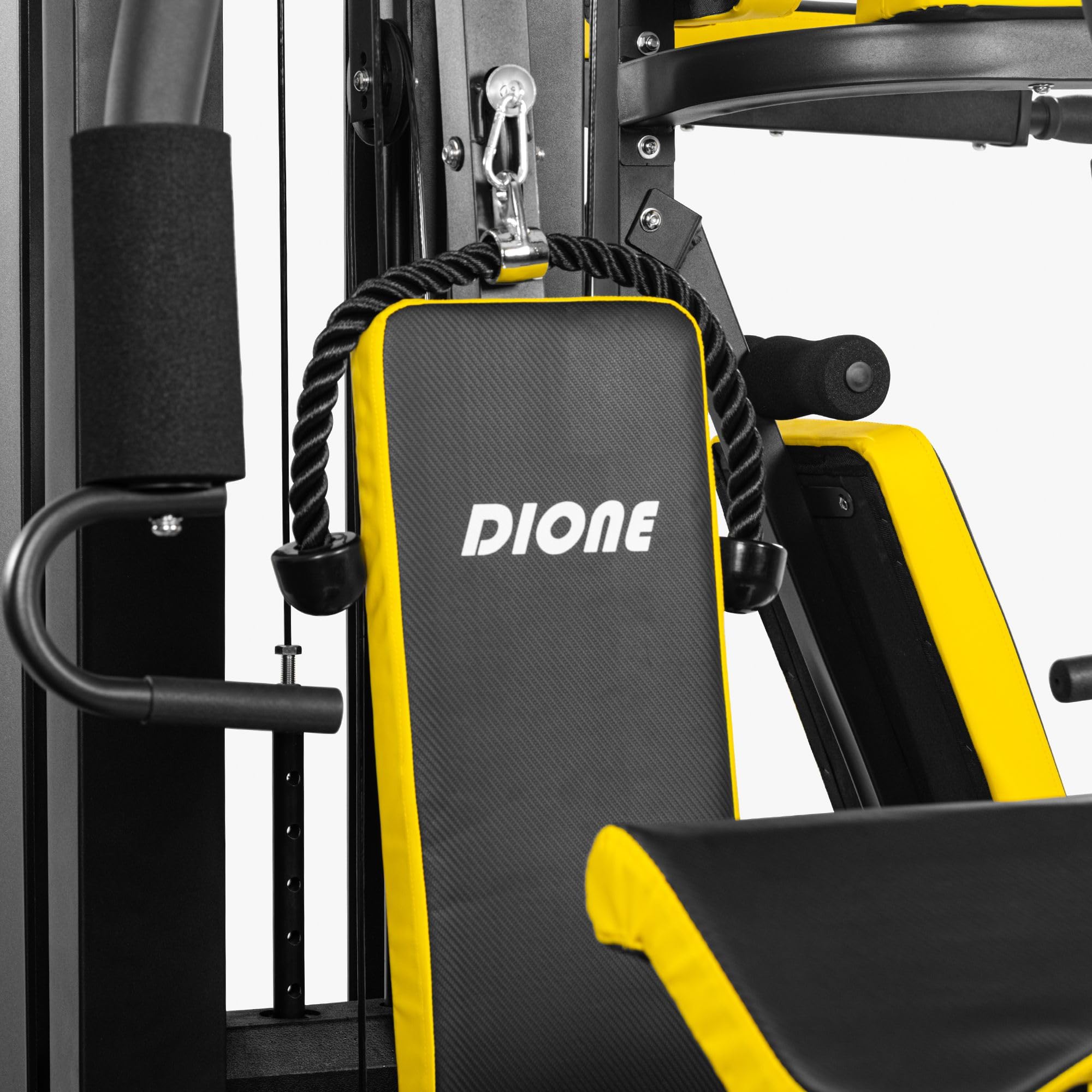 Dione HG5 - Stazione fitness, palestra multifunzionale con sacco da boxe, con 65 kg di pesi incusi, espandibile fino a 100 kg, homegym