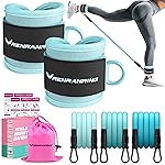 Ankle Resistance Bands with Cuffs, Exercise Bands for Legs and Butt, Home Gym Workout Equipment, Butt Exercise Equipment Booty Bands Ankle Bands for Men Women Legs and Glutes