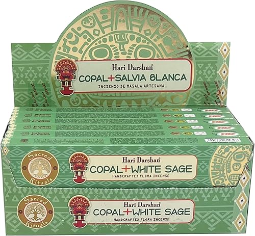 Miniatura 8 de Hari Darshan - Palitos de incienso hechos a mano de alta calidad 12 cajas x 15 varillas en total de 180 palitos ópalo Palo Santo