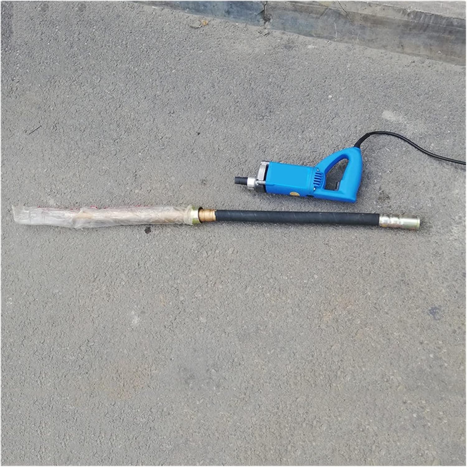 Concrete Mixers, Hand Held Power Concrete Vibrators Cement Bubble Remover With 1M 1.2M 1.5M Copper Rod Concrete Tools(1180w motor+1.5 meter rod)