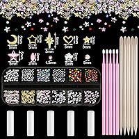 Vista 2 de Sosation 377 piezas de gemas de dientes para dientes, kit de joyería DIY de cristal artificial de moda diente reflectante para fiesta de cumpleaños