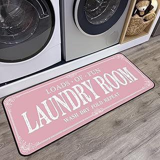 Laundry Room Rug Runner Non Slip Laundry Mats Mudroom Runner Farmhouse K...