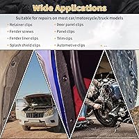 Vista 6 de 180 hebillas universales de nailon para automóvil, clips de cremallera automotrices para reparación diaria del automóvil, hebillas de agarre