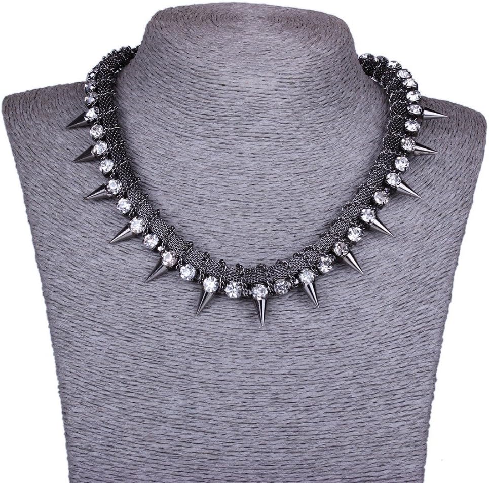 ATHING_Jewelry_Necklace Silver spike Collar necklace luxury retail