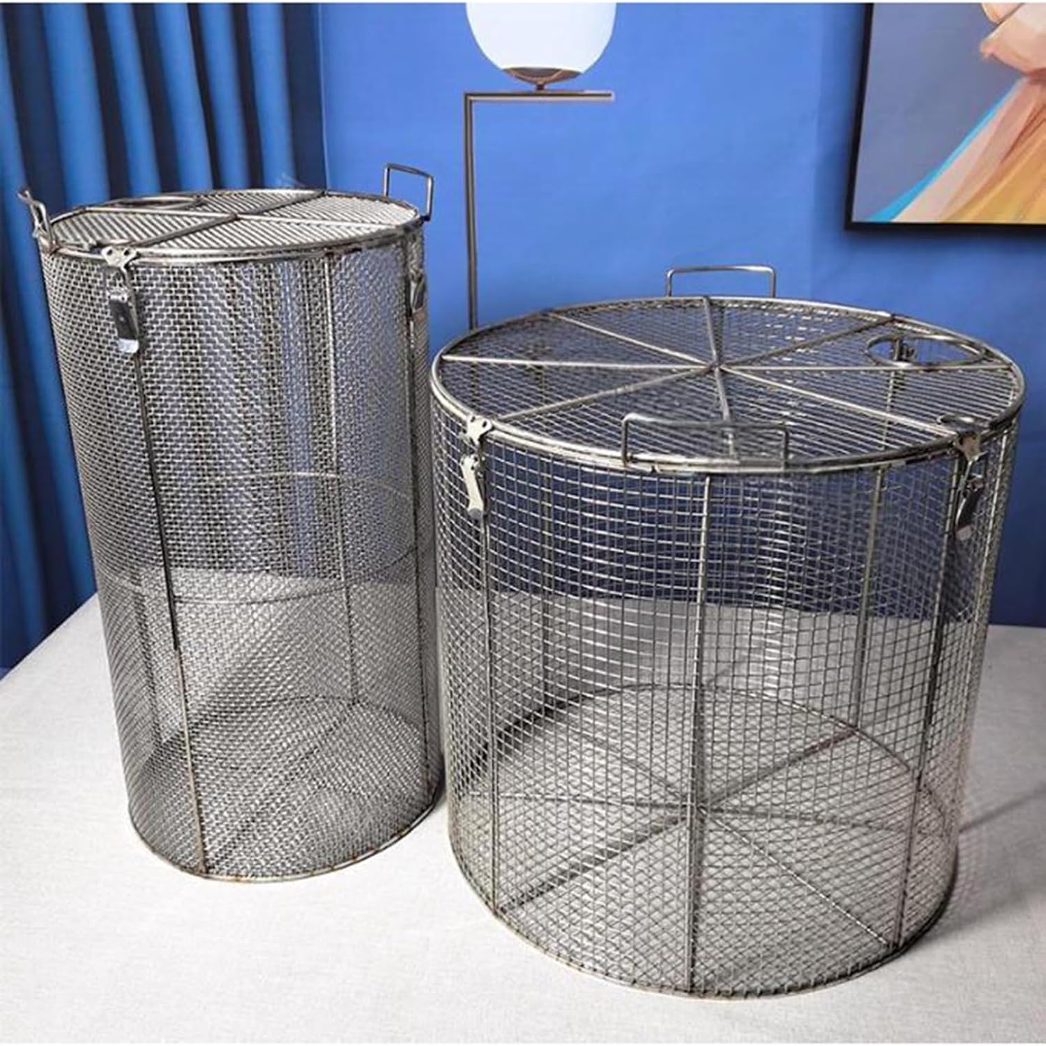 Filter Mesh 304 Stainless Steel,Water Pump Protector Screen,Anti-Clog Filter Basket Cage for Submersible Well Sump Pumps(2mm,26x40cm/10.24x15.75in)