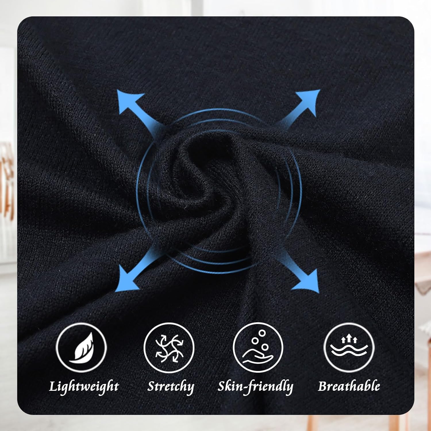 HOdo Women's Plus Size Cardigan Sweater Shrug 3/4 Sleeve Lightweight Open Front Knit 1X-5X - Image 5