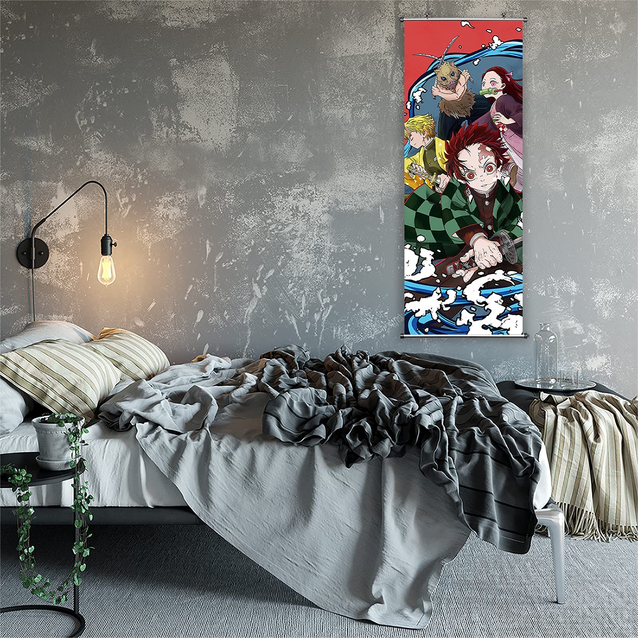 Amazon.co.jp: 大型アニメプリントキャンバスポスター 100 x 40 cm