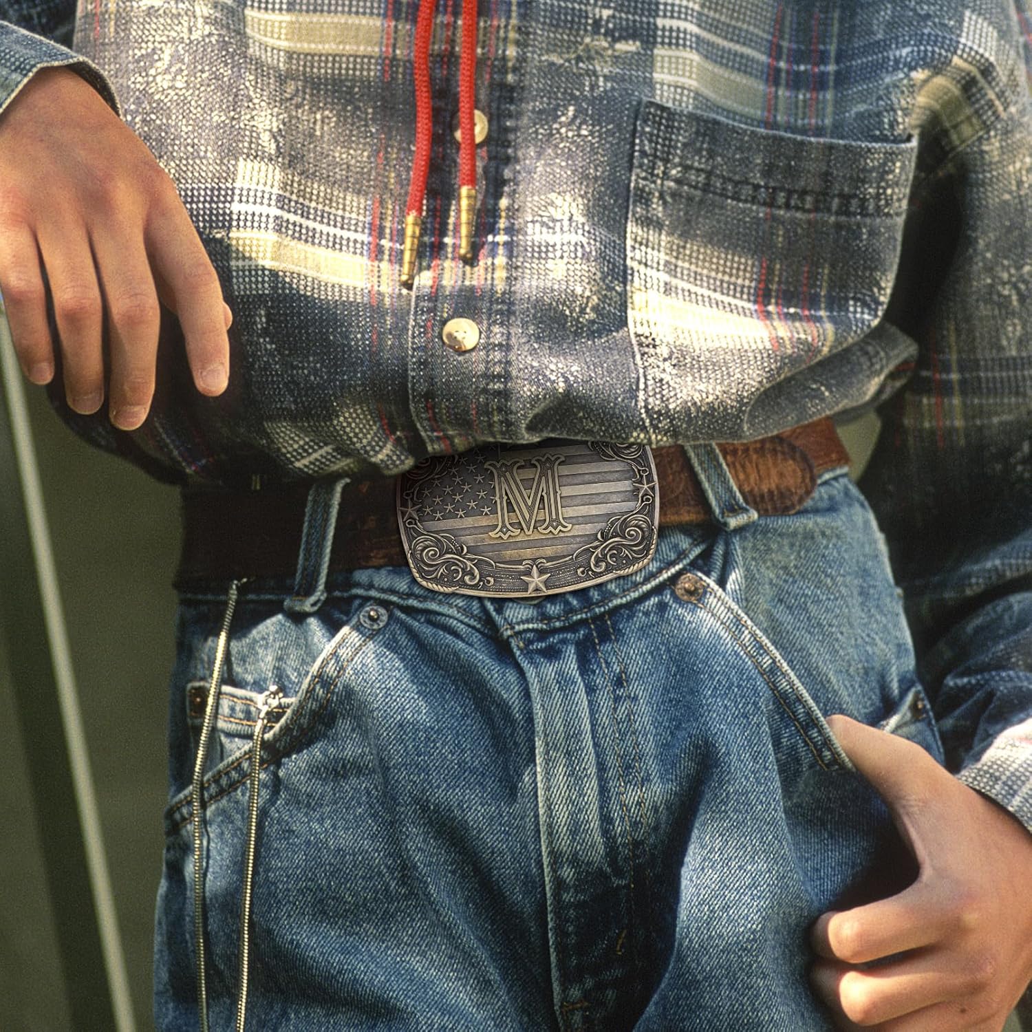 Western Belt Buckle for Men Women Initial Letter A to Z Cowboy Belt Buckle Texas Buckle hebillas vaqueras para hombre - Image 7