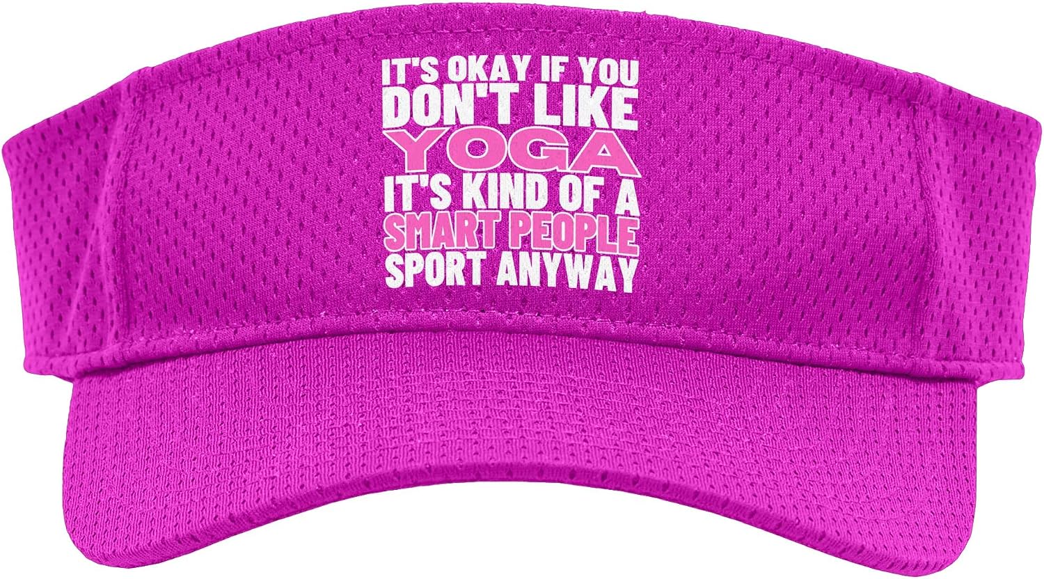 Yoga is for Smart People Women Funny Yoga Instructor Sport Sun Visor