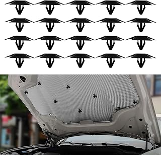 30PCS Hood Insulation Retainers, Hood Insulation Clips, Replace OEM 4878883AA LH LHS Nylon Clip, Car Accessories Push-Type Retainer Clips Replacement for Jeep Grand Cherokee Chrysler Dodge Ram
