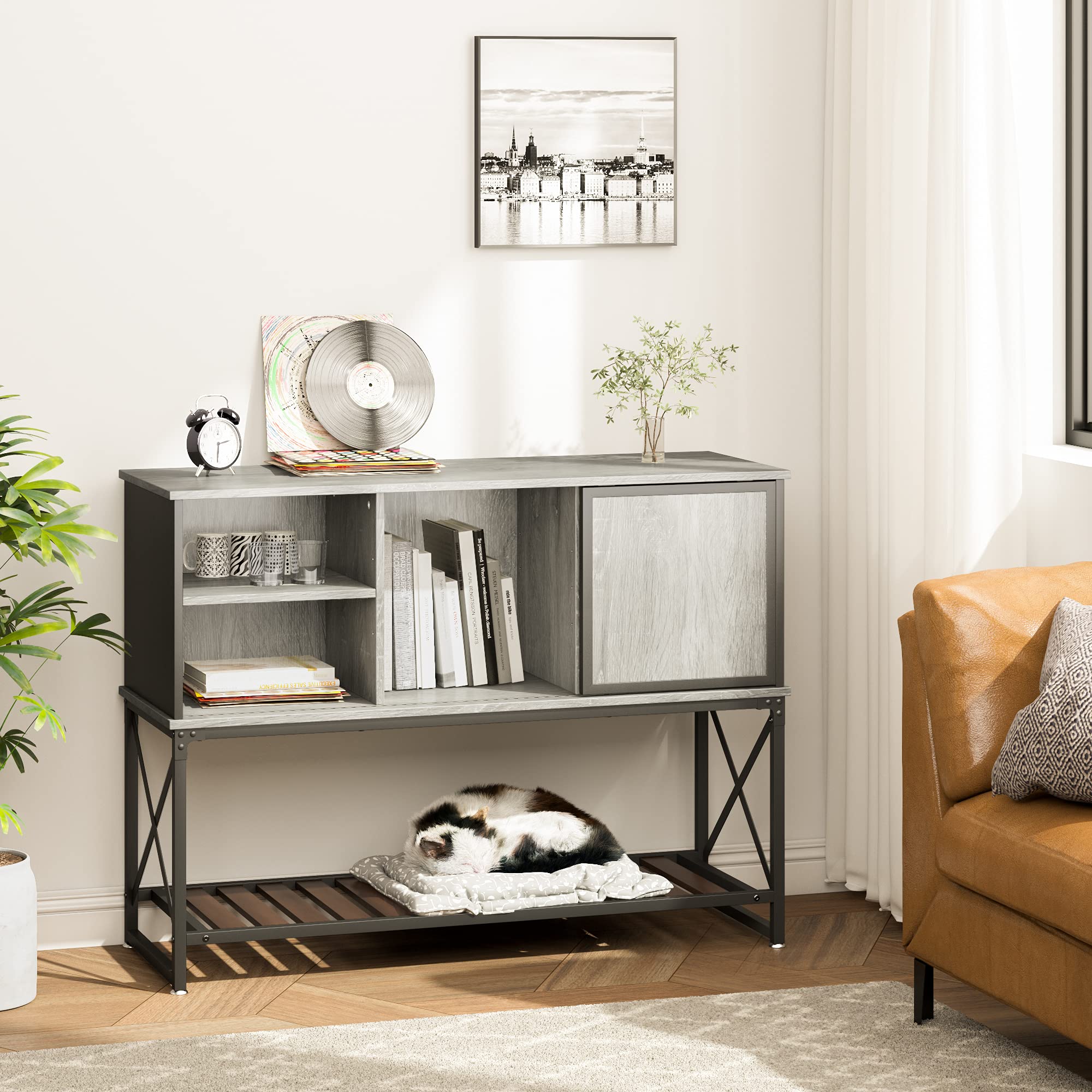 Industrial Bar Buffet Sideboard Farmhouse Wood Coffee Bar