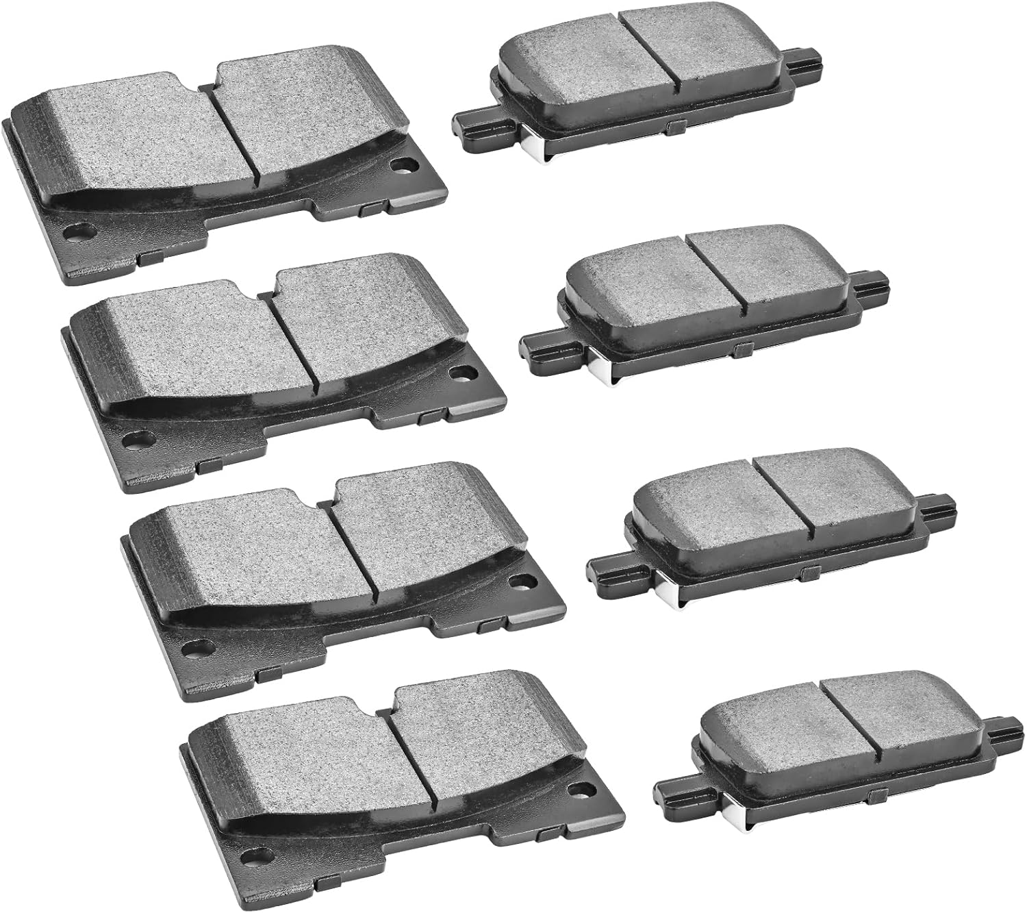 Front Rear Ceramic Brake Pads for 2021-2022 Chevy Tahoe Suburban, for 2019-2022 Silverado 1500, for 2019-2022 GMC Sierra 1500, for 2021 Yukon XL, for Cadillac Escalade/ESV D2173 D2174