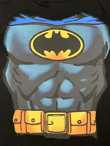 Miniatura 3 de DC Comics Disfraz de superhéroe para niños pequeños con máscara y capa, negro, (Batman Black)