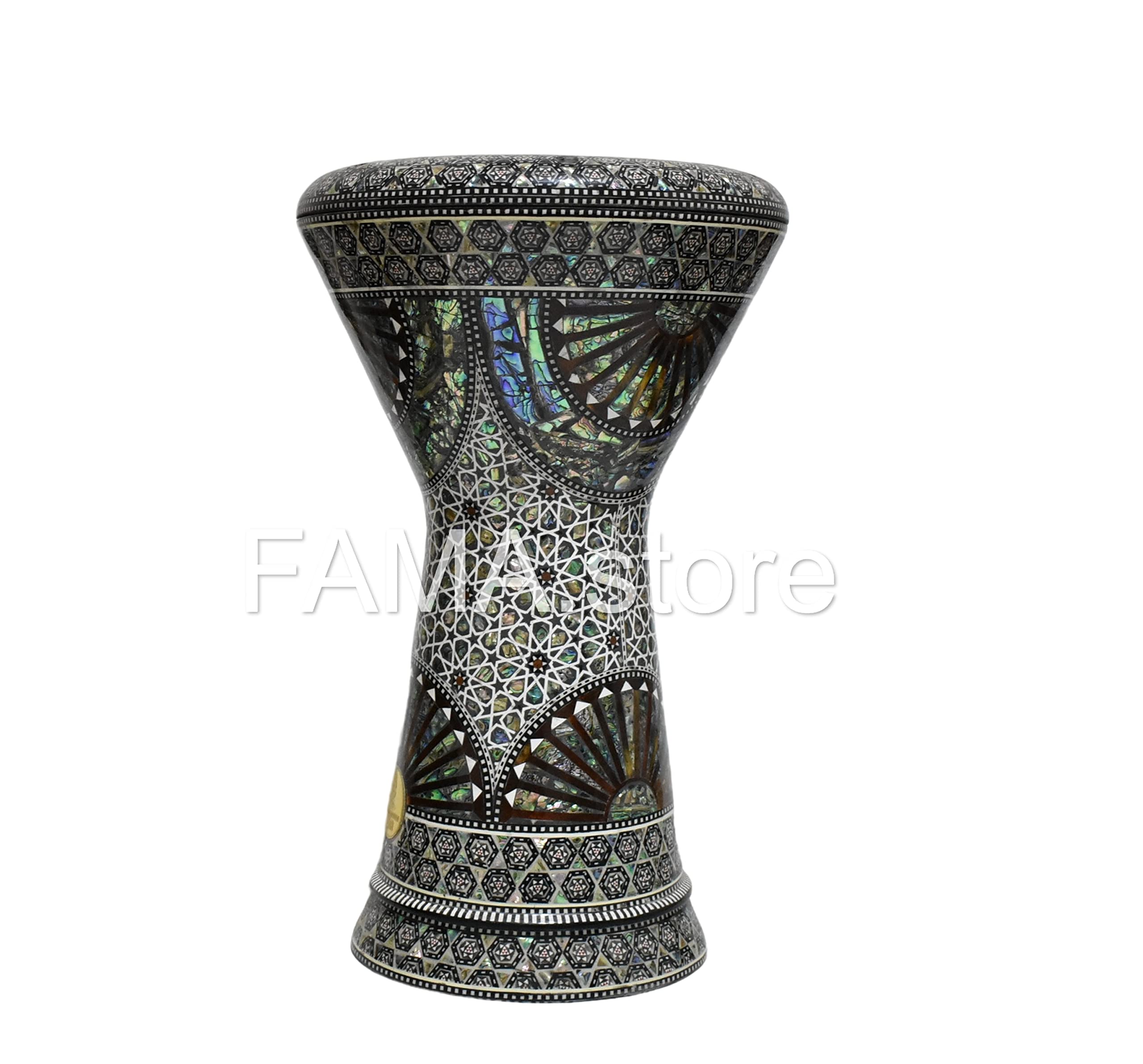 Amazon | Darbuka doumbek drum tabla 18.5/19インチ 象嵌 真珠層