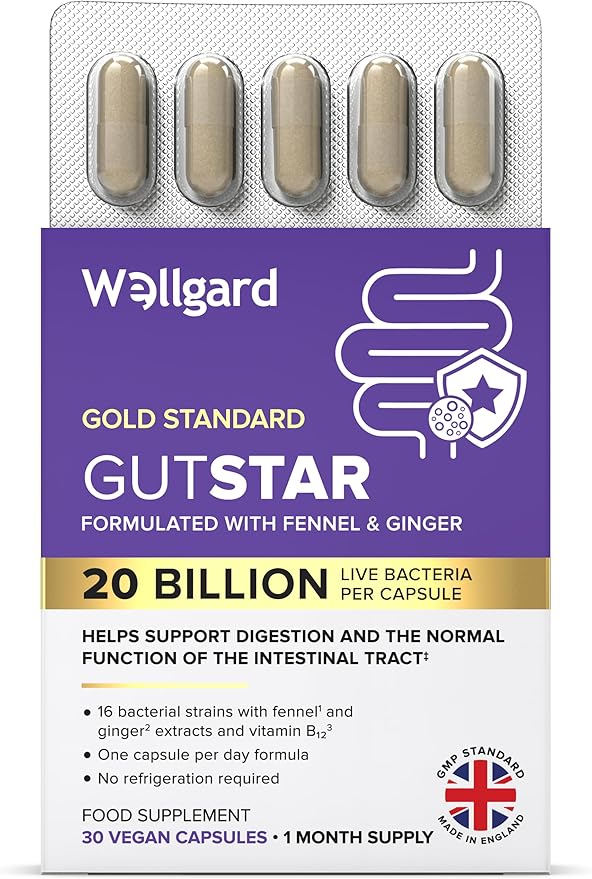 Wellgard Gutstar Probiotics supplement bottle
