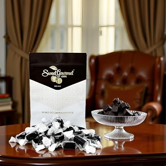 SweetGourmet Heavenly Soft & Delicious Licorice Caramels | Old-English Candy | 2 Pounds