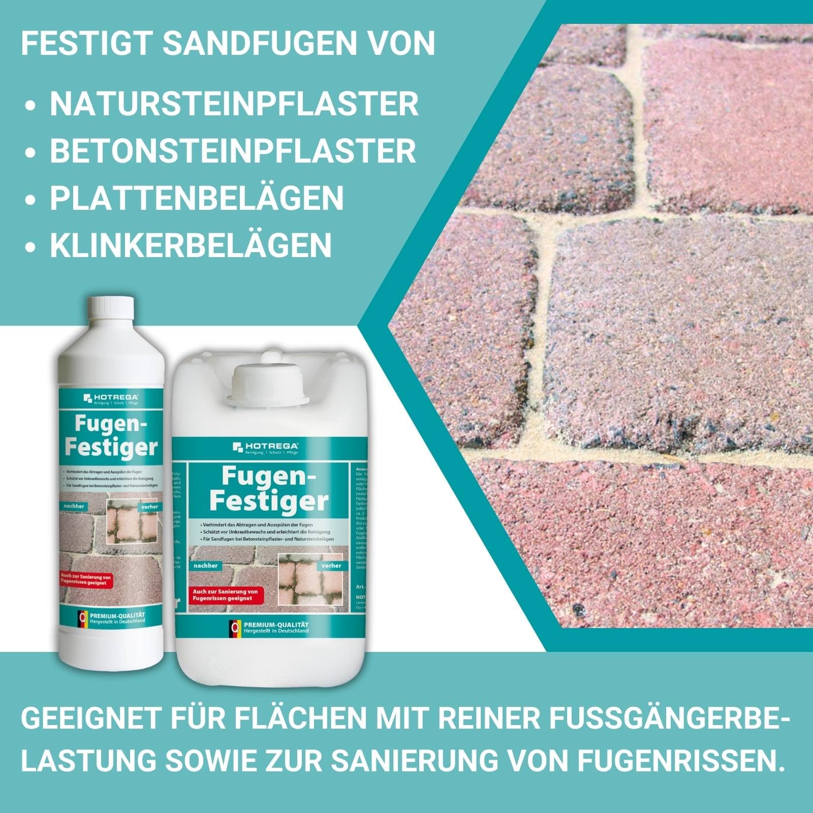 HOTREGA Fugenfestiger 5 L | Elastische Fugenversiegelung für Sandfugen