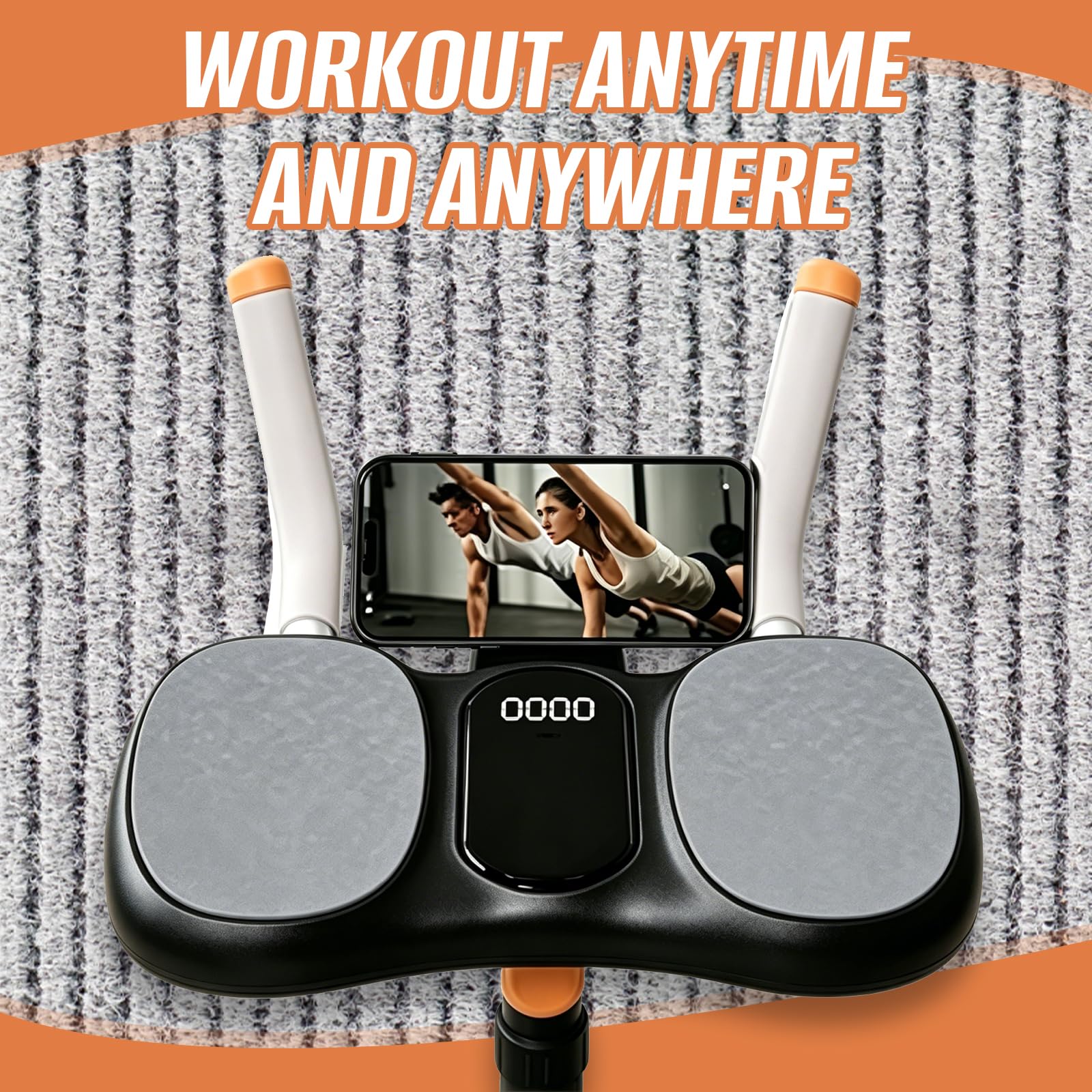 Attrezzo per Allenare Colonna Vertebrale,Attrezzatura per Il Fitness Domestico con LCD Digitale di Allenamento,Attrezzatura da Palestra per Allenamento in Vita,Tonificazione e Stretching Delle Gambe