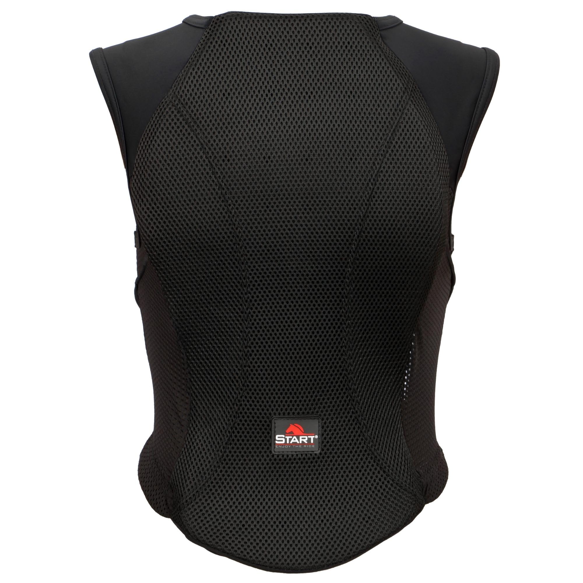 Start - Gilet di sicurezza da equitazione per donna, uomo e bambini, protezione per la schiena livello 2 EN1621, flessibile, regolabile, traspirante, FlexCheck
