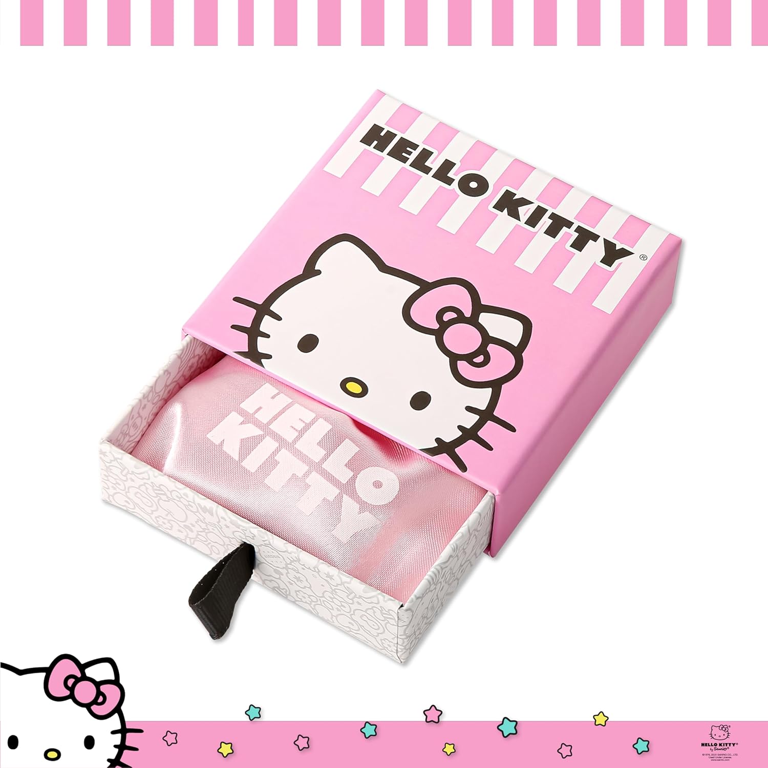 Hello Kitty Womens Hoop Earrings - Sterling Silver and Enamel Hello Kitty Earrings Official License - Image 5