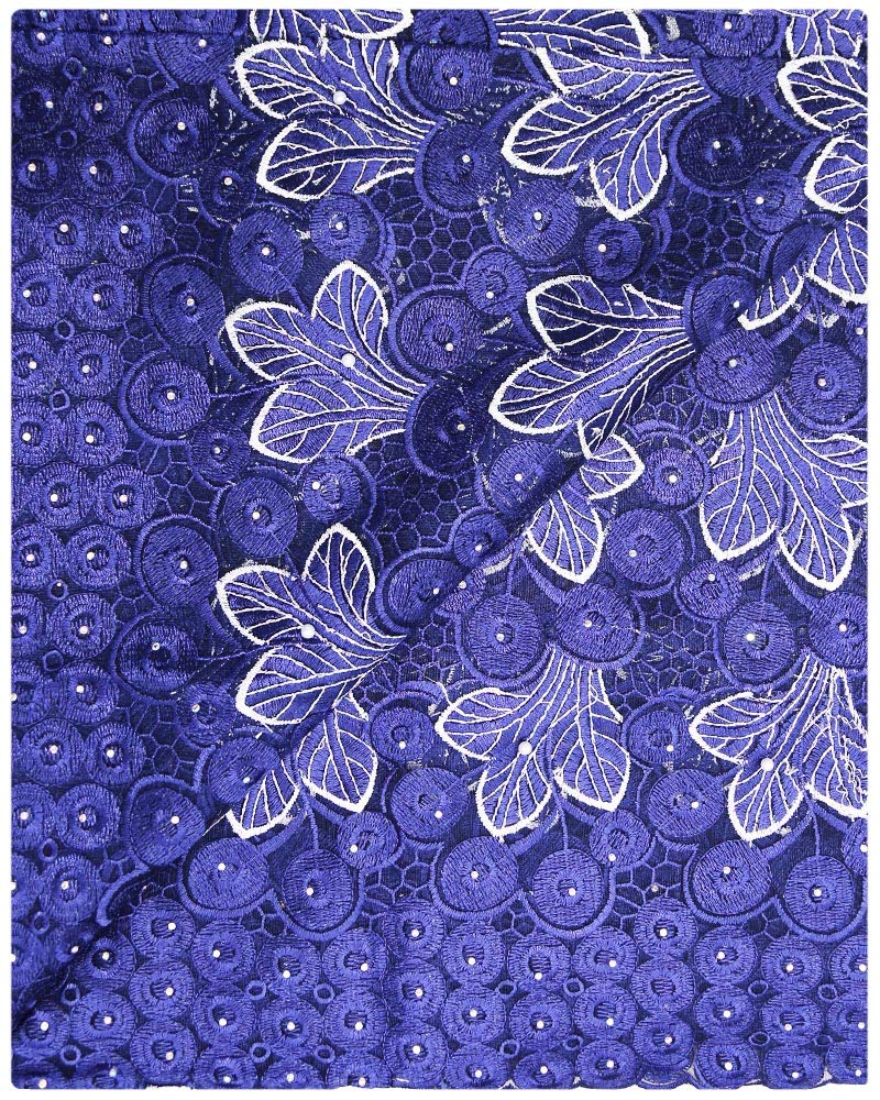 Tissu dentelle africaine haut de gamme de 4,6 mètres pour grande fête