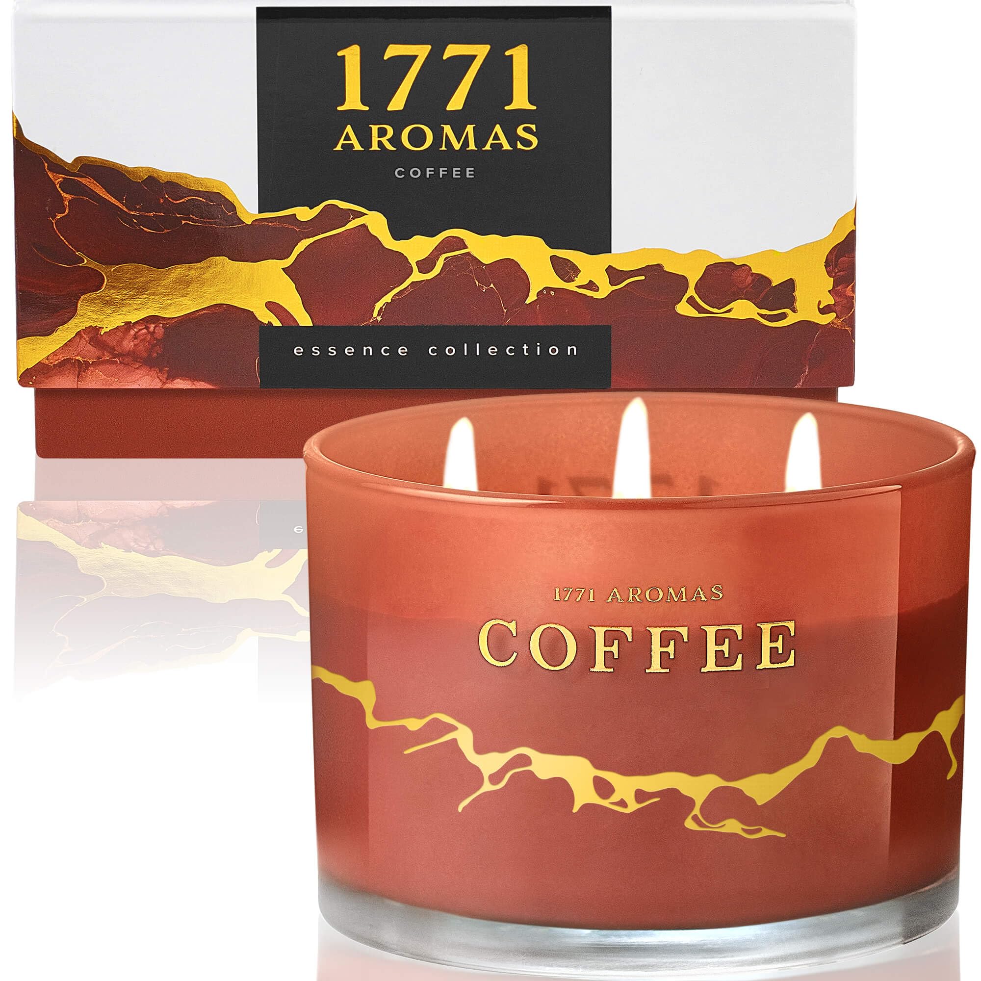 アロママです Amazon.com: 1771 Aromas Coffee Scented Candles - 100% Natural Soy