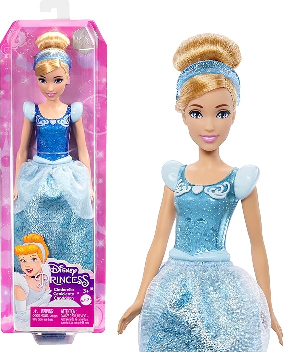 Mattel Disney Princess Dolls,Cinderella Posable Fashion