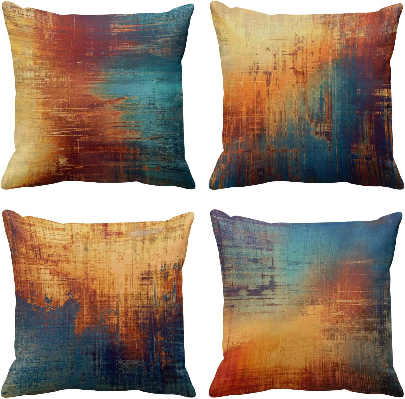 Emvency Set of 4 Throw Pillow Covers