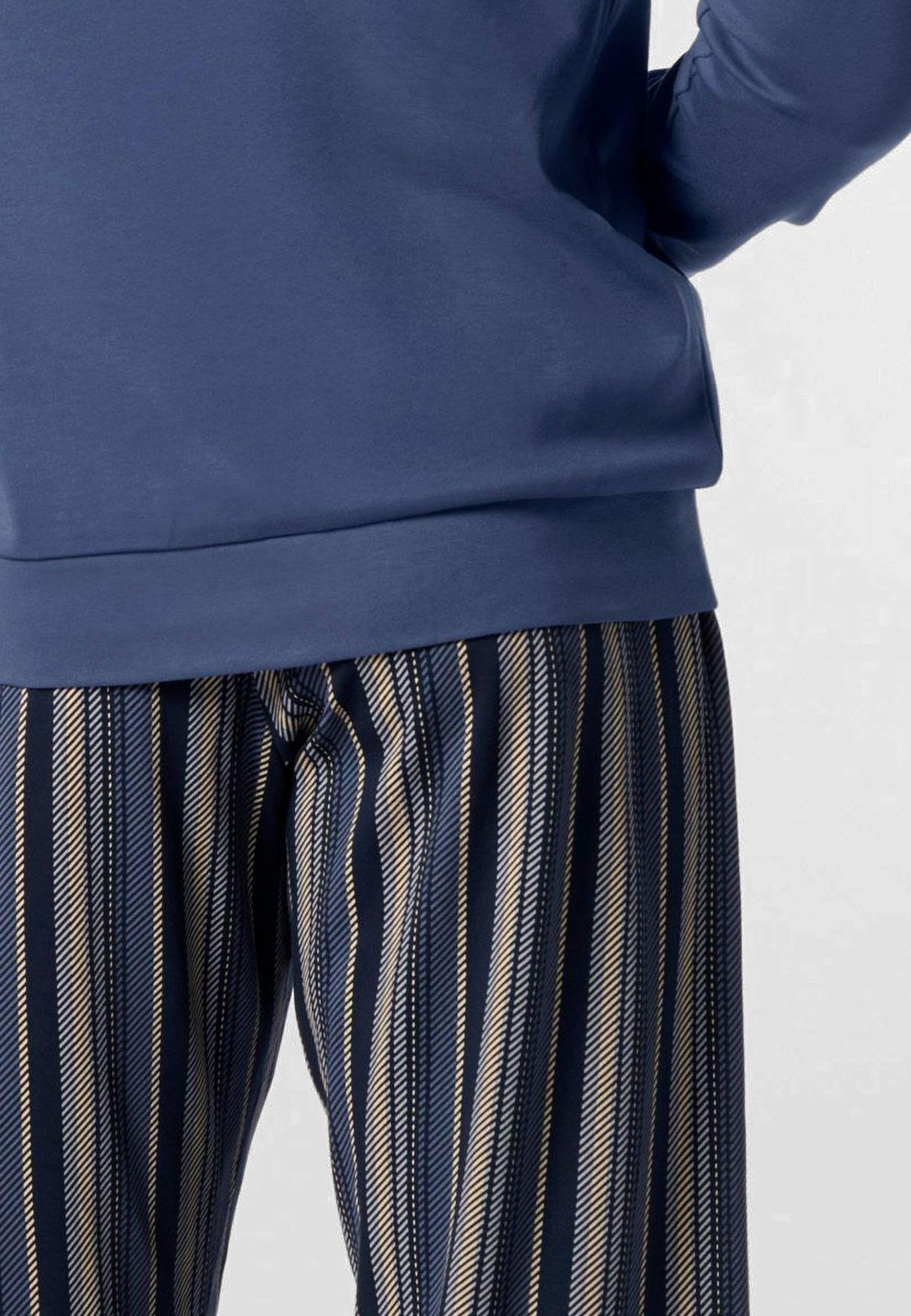 PEROFIL Pigiama Lungo Uomo Cotone Felpato Art. VPRT93204