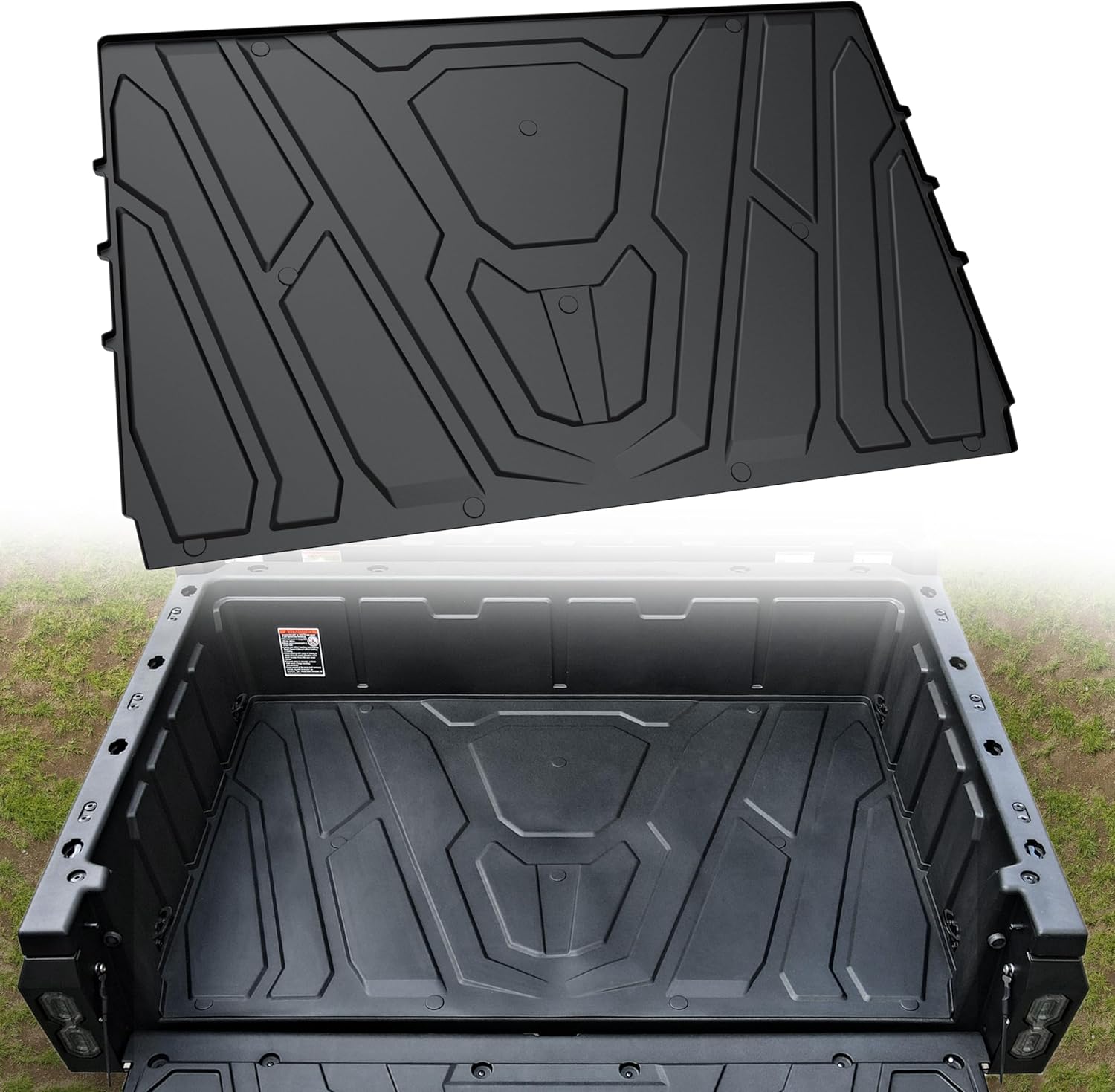 Cargo Bed Mat for UFORCE 1000/1000 XL 19-25, TPE Rear Cargo Bed Mat Full Bed Floor Mats All Weather Protector Slush Liner for CFMOTO UFORCE 1000/1000 XL 2019-2025 Accessories