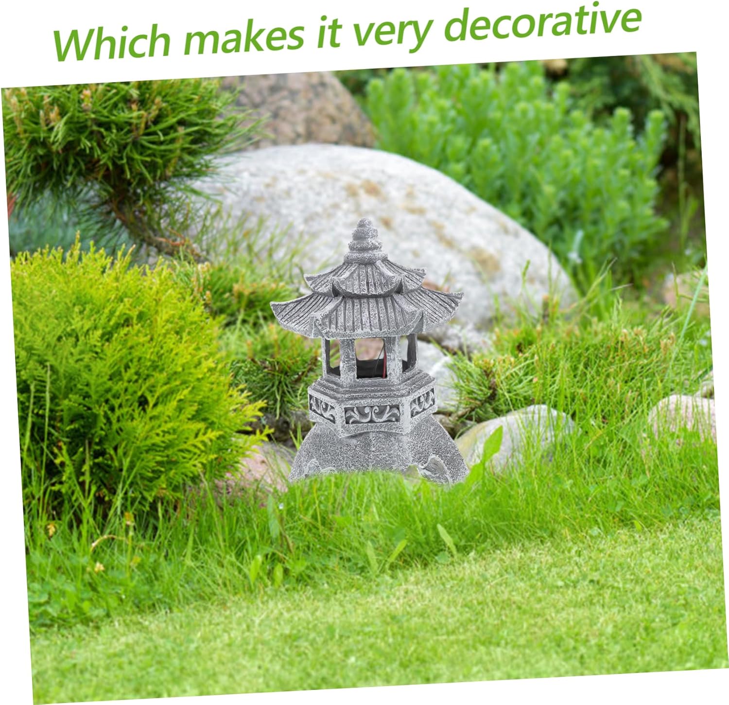 balacoo Zen Lotus Solar Lantern for Outdoor Garden Decor Durable Craft Design for Home Patio and Hotel Decoration Tranquil Lighting for Serenity and Style