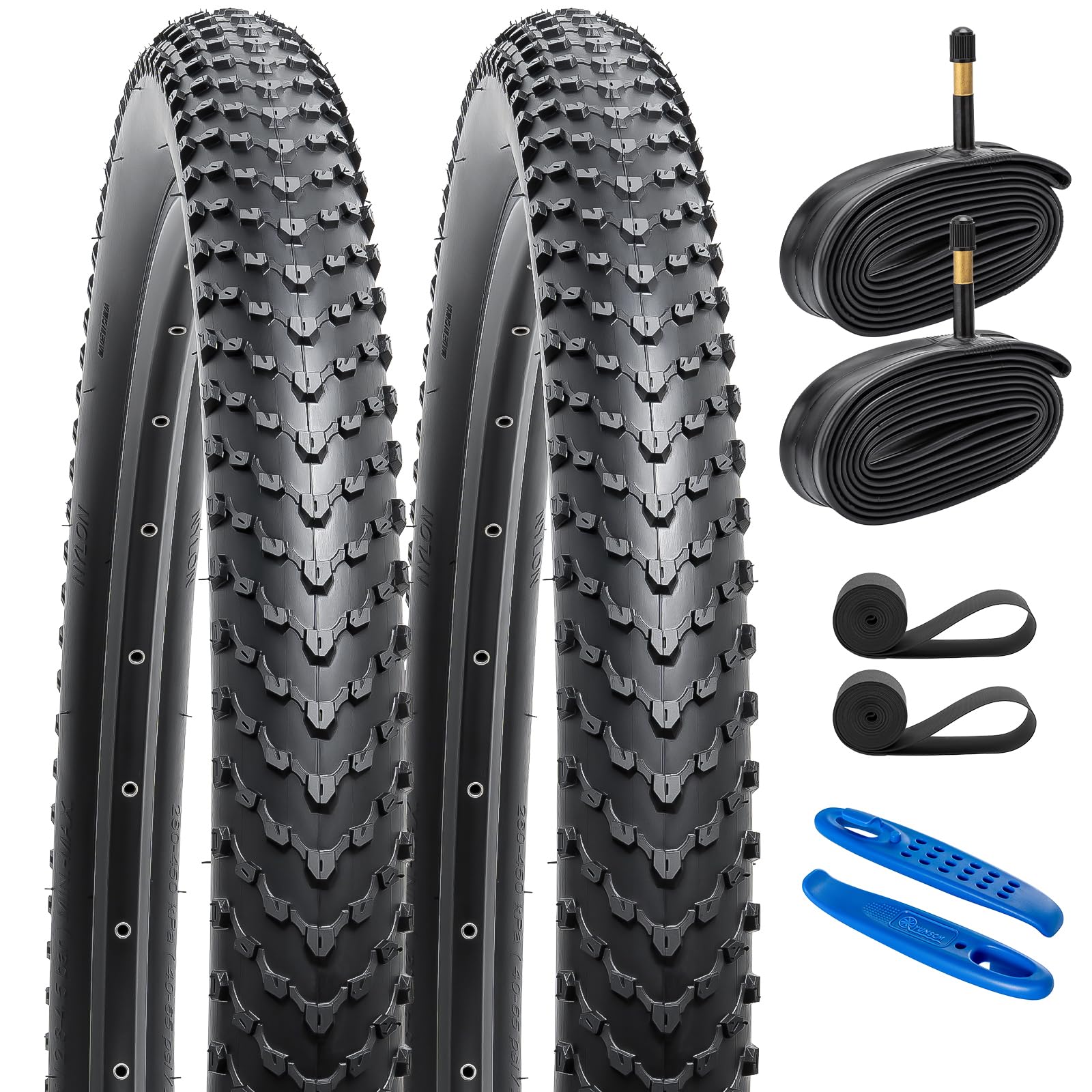 Juego De 2 Neumáticos Plegables 29x2.25 Para Bicicleta De Montaña – 57-622 ETRTO, Alta Resistencia Y Agarre