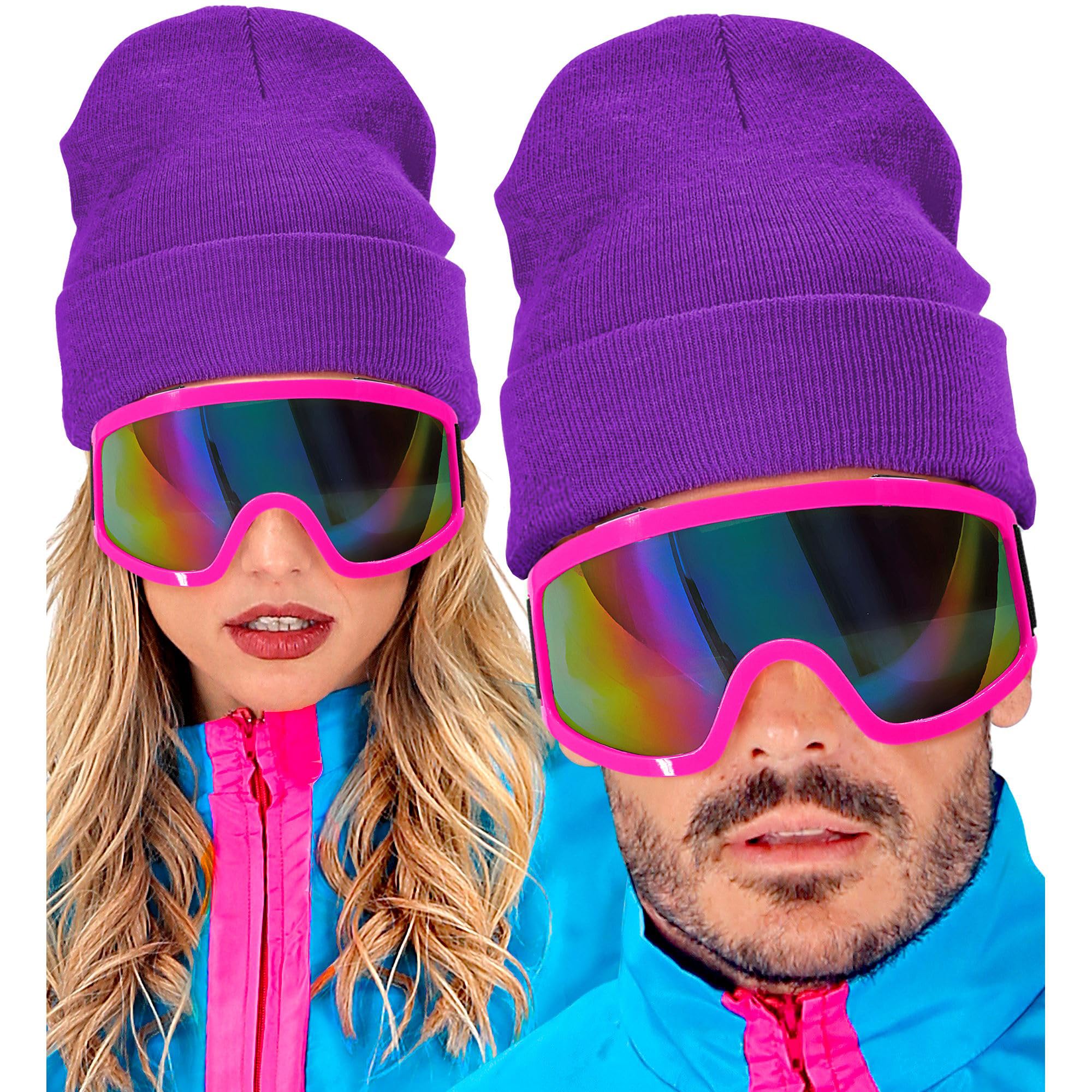 W WIDMANN Milano Party Fashion 01869 Unisex Beanie Hat - Adult Purple - Image 2