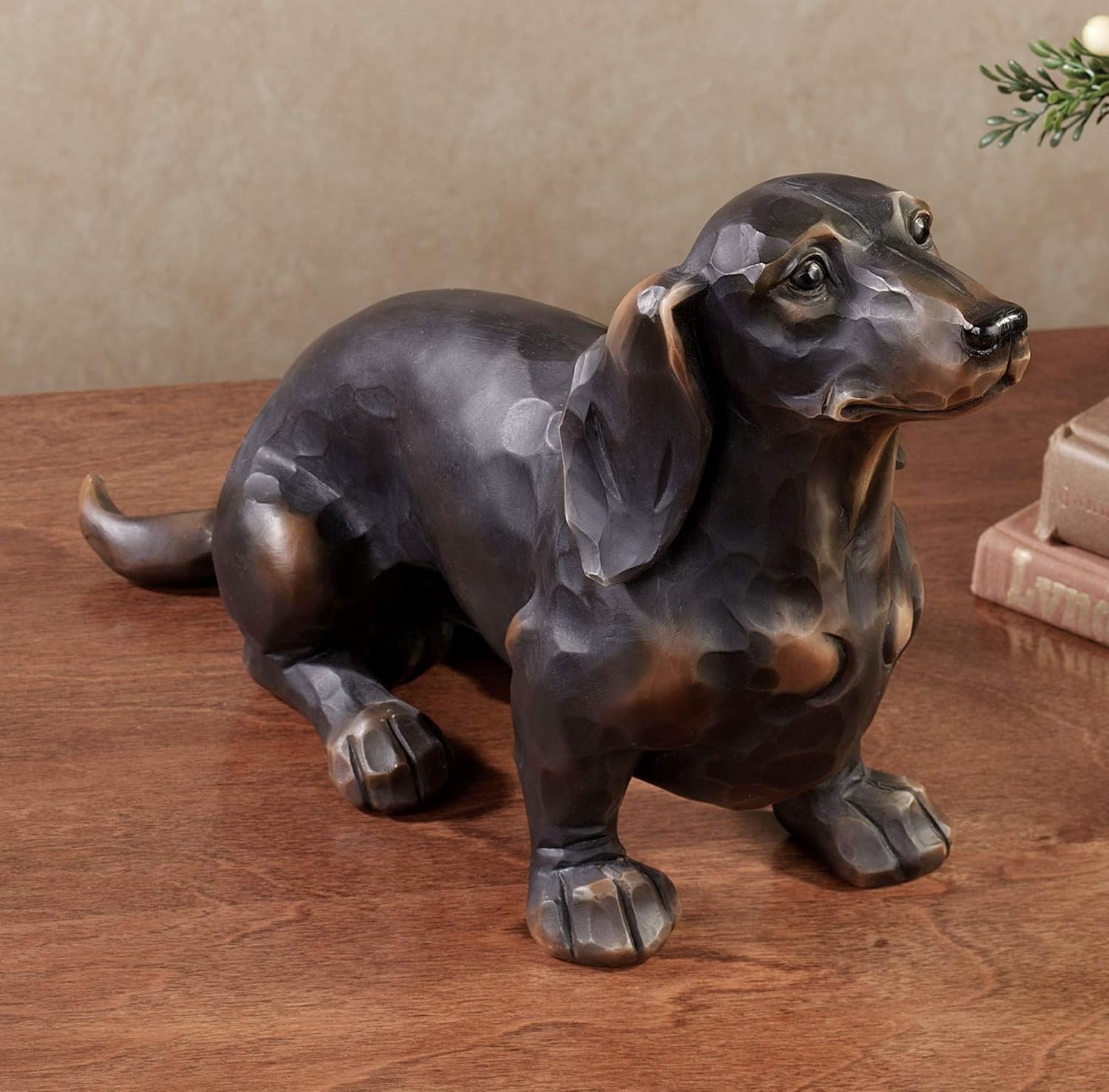 Touch of Class Morning Walk Dachshund Table Sculpture