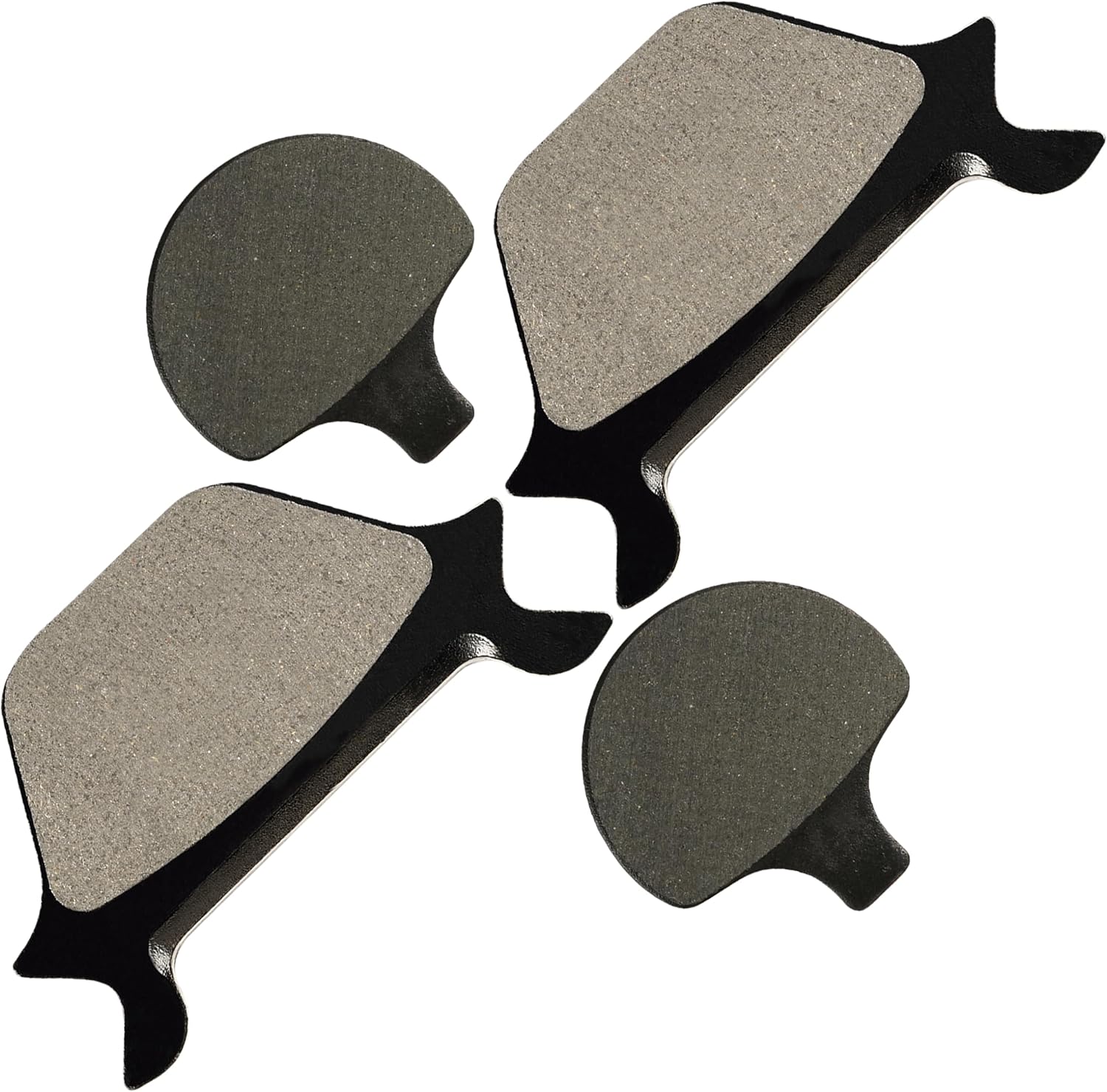 Caltric Front and Rear Brake Pads Compatible with Harley Davidson Fxstsb Compatible with Bad Boy 1995 1996 1997