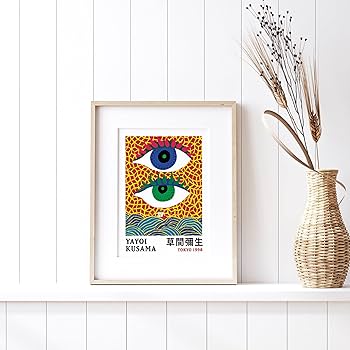 Amazon.com: Wall Art Print Yayoi Kusama On the Ocean Poster