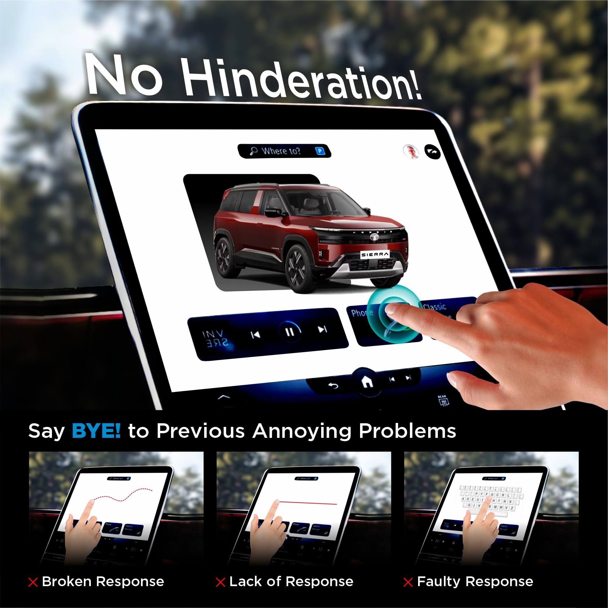 SPARTAN SHIELD {4 PACK} Screen Guard For TATA SIERRA 2025+ || ADVENTURE, PURE & PURE+ || 10.25 Inch Infotainment Touchscreen + 7 Inch Instrument Cluster + AC Panel + Sterring Cluster Protector || Anti Scratch | Water Resistant | HD Clarity || TataSierra Car Accessory 2026 [NOT TEMPERED GLASS] — Amazon image 6