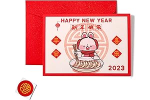 2023 Year of the Rabbit Chinese New Year Greeting Card