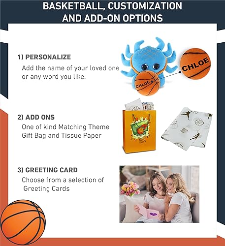 Miniatura 2 de DolliBu Animal de peluche de cangrejo azul con peluche de baloncesto, cangrejo azul suave y abrazable, adorable juguete de peluche, juguete de