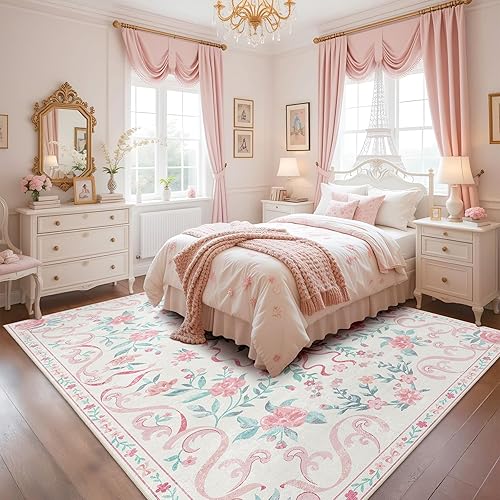 Vista 144 de Alfombras pequeñas de 2 x 3 pulgadas para entrada, alfombra bohemia verde para baño, pasillo, alfombra de cocina vintage, antideslizante, lavable