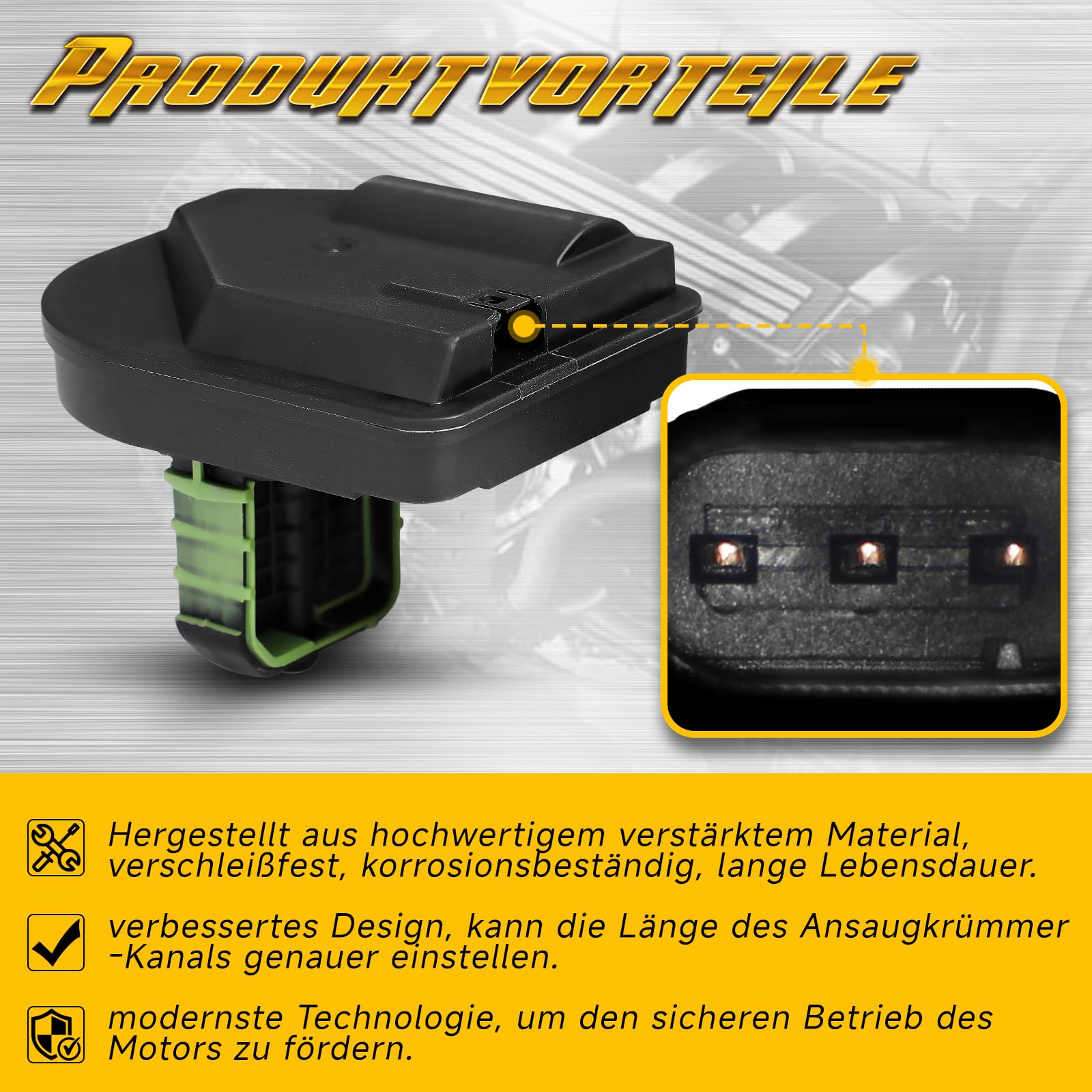 Valvola DISA aria destra compatibile BMW Serie 1 3 5 6 7 X1 X3 X5 Z4 2004-2017 2.5L 3.0L