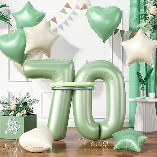 Miniatura 21 de Globos rosa pastel 25, juego de globos rosa bebé número 25, globo de papel de aluminio con estrella y corazón rosa con globo largo para mujeres y