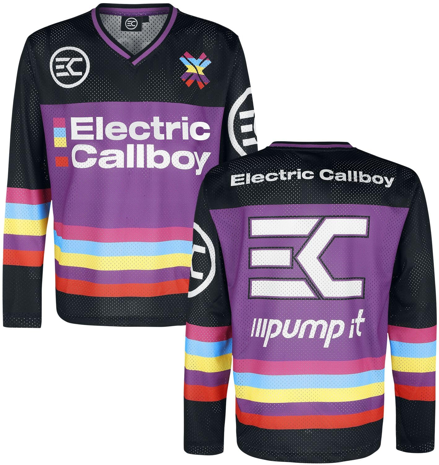 Electric Callboy Pump It Hombre Jersey multicolor 100% poliéster Ancho