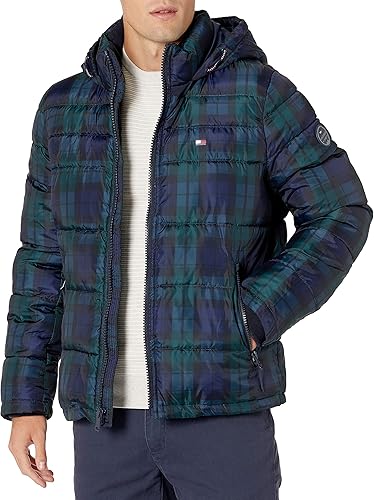 Tommy Hilfiger Men's Hooded Puffer Jacket (Standard and Big & Tall)