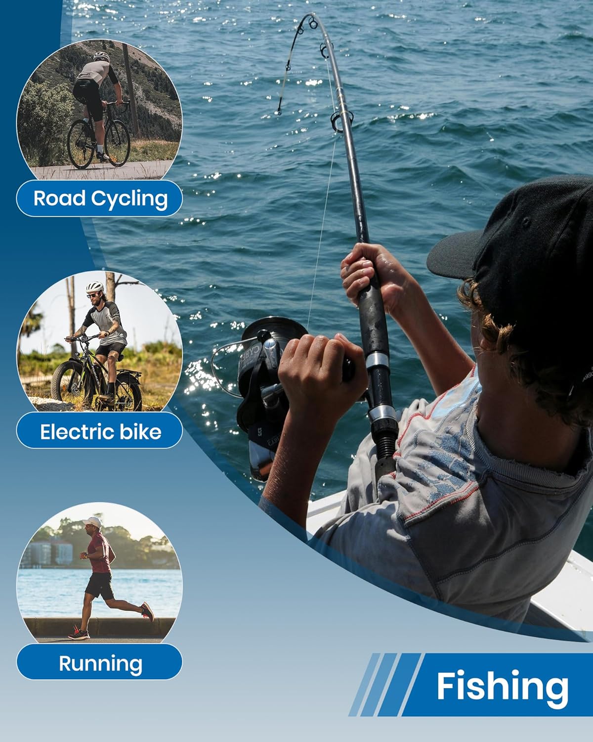 Sports Polarized Sunglasses Men Fishing Sunglasses See Fish in Water Wrap-around Glasses UV400 - Image 8