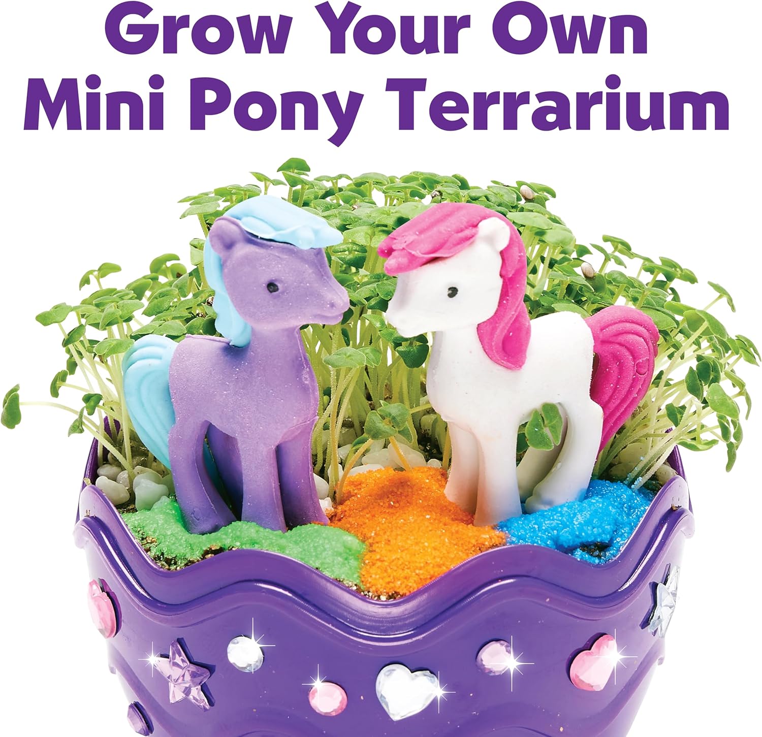 Creativity for Kids Mini Garden: Pony Terrarium Kit - Horse Gifts for Girls | Crafts for Kids and Girl Toys | Spring Crafts | Birthday Gift Ideas (Ages 6+)
